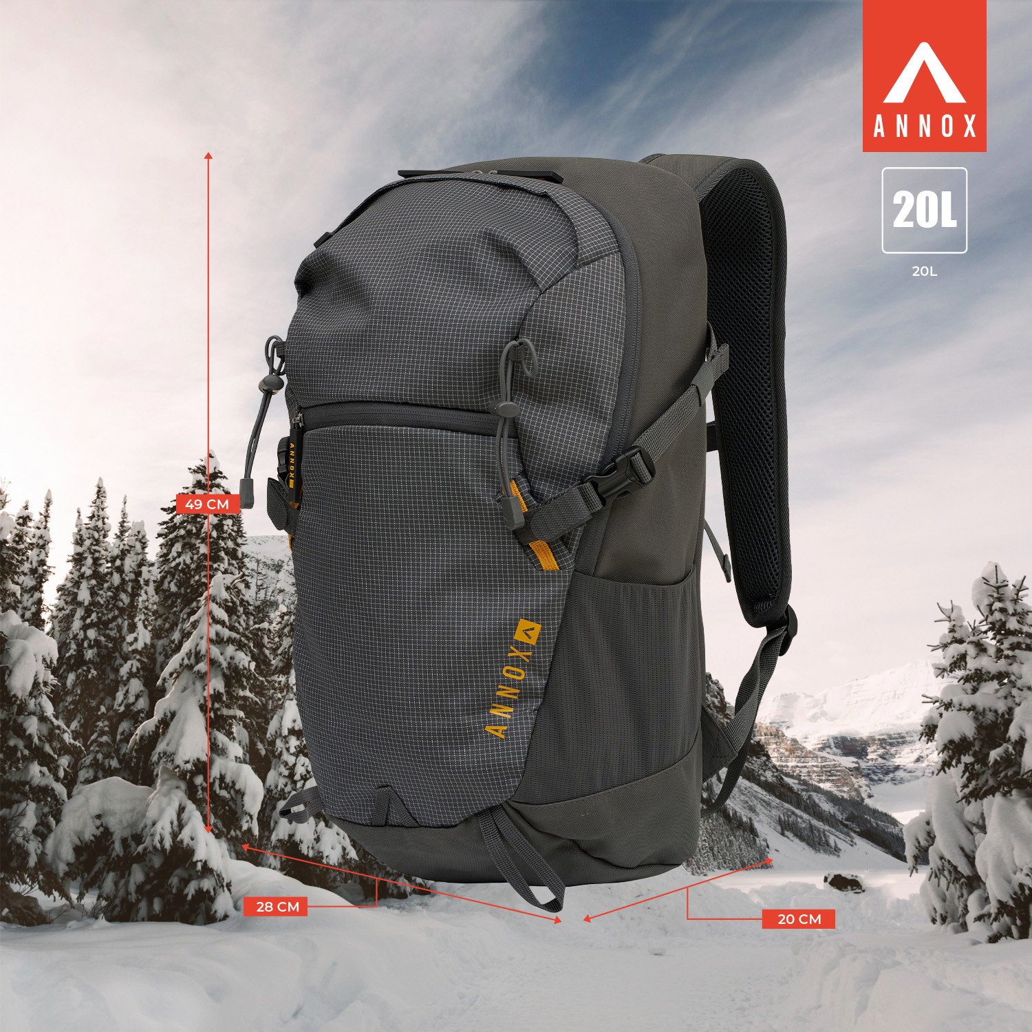 Annox Ultraleichter Ski-Rucksack