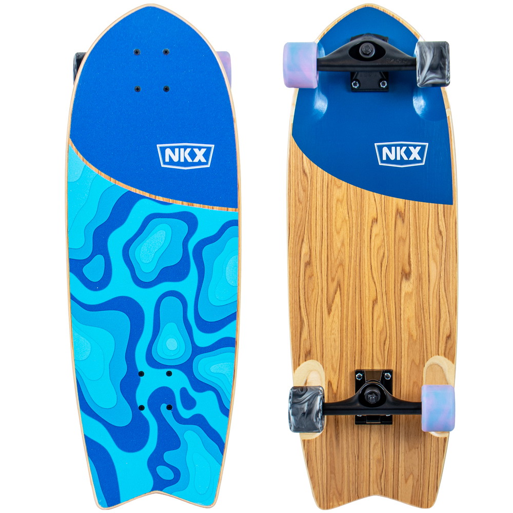 NKX Wide Surfskate Series | Ozeanblau | 76.2 cm | EuroSkateShop
