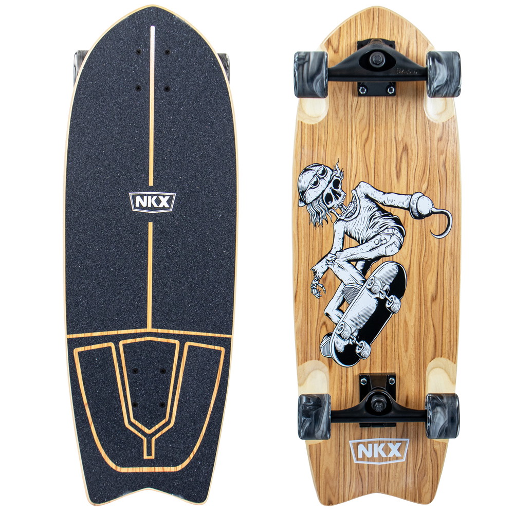 NKX Wide Surfskate Series | Orange/Schwarz | 76.2 cm | EuroSkateShop