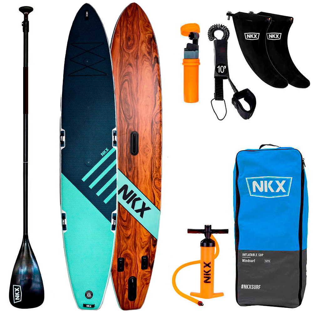 NKX Windsurf Aufblasbaren SUP | Türkisschwarz | 16'0 | EuroSkateShop