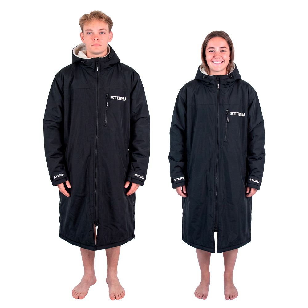 Story Change Robe | Schwarzmixweißroh | XS | EuroSkateShop