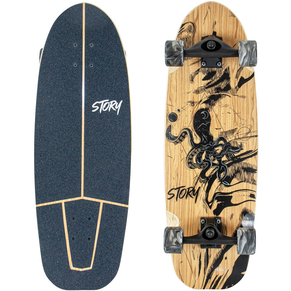 Story Egg Series Surfskate | Schwarz | 80,6 cm | EuroSkateShop