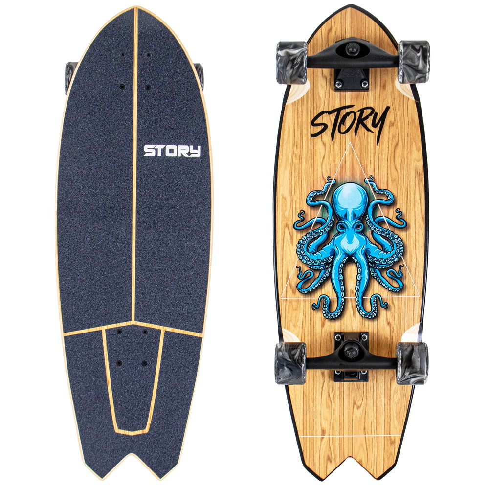 Story Fish Series Surfskate | Blau | 78.74 cm | EuroSkateShop