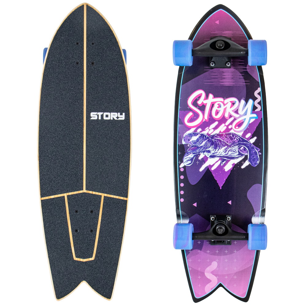 Story Fish Series Surfskate | Blauviolett | 81,28 cm | EuroSkateShop