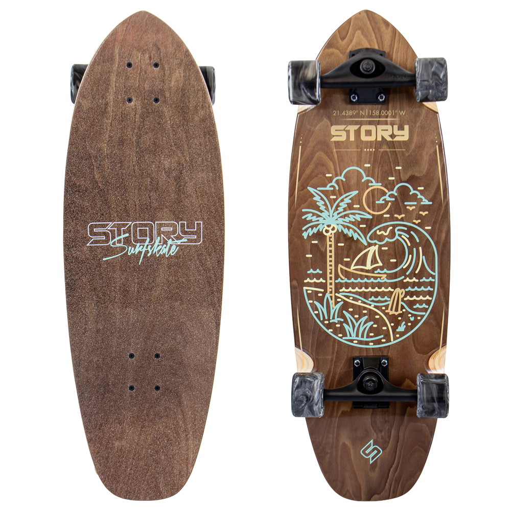 Story Stubby Series Surfskate | Braun | 77,47 cm | EuroSkateShop