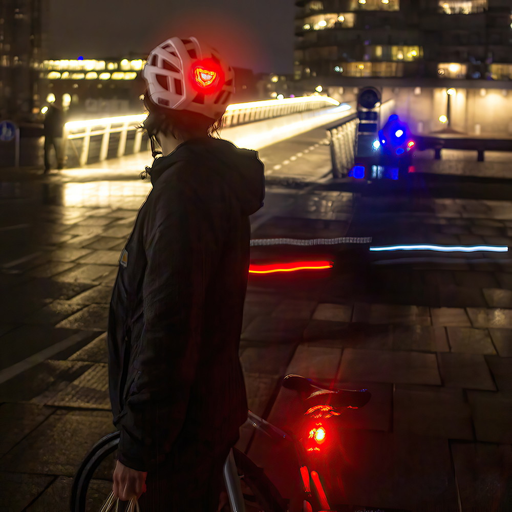 NKX City LED Fahrradhelm mit integriertem Licht