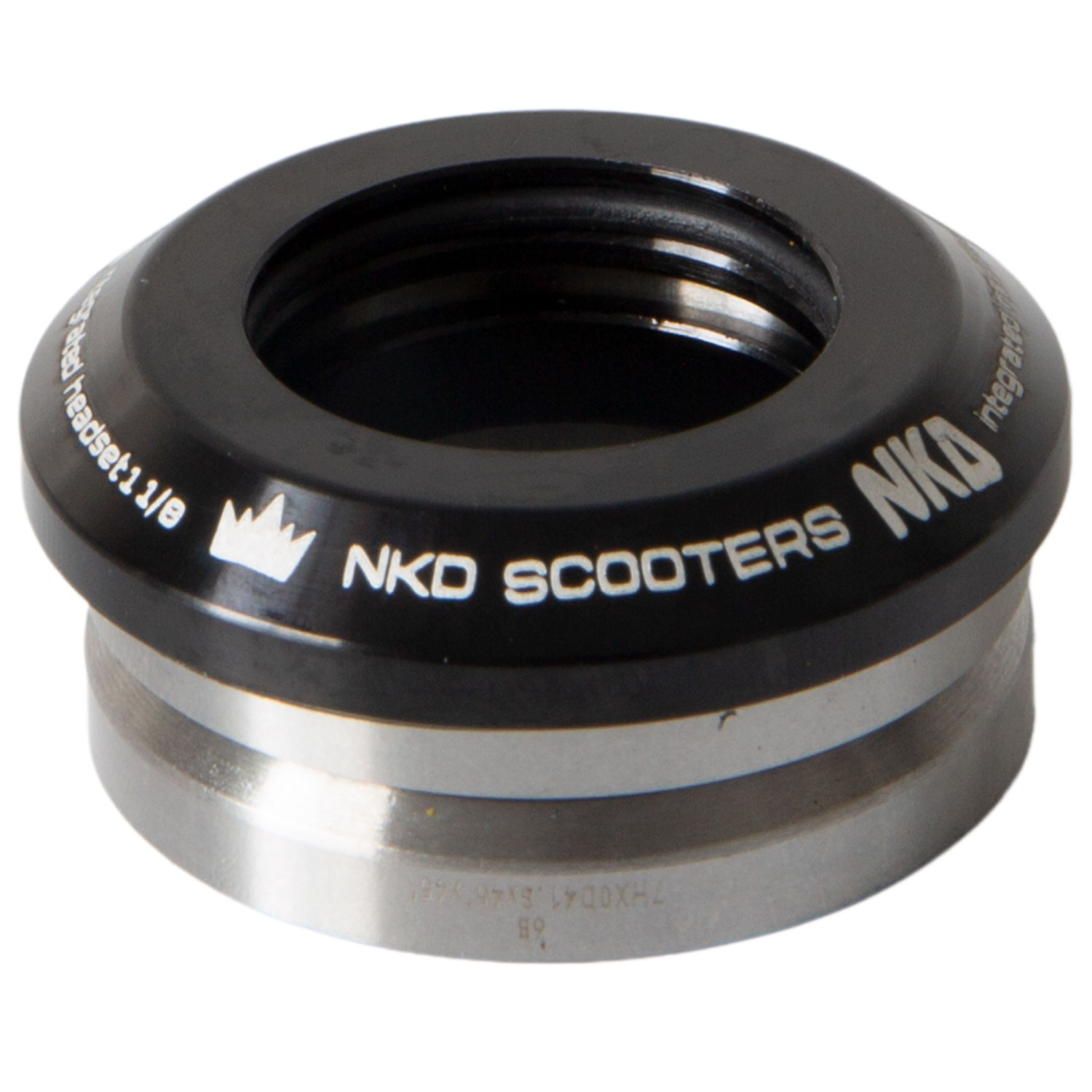 NKD Stunt Scooter Headset | Schwarzes Silber | One Size | EuroSkateShop
