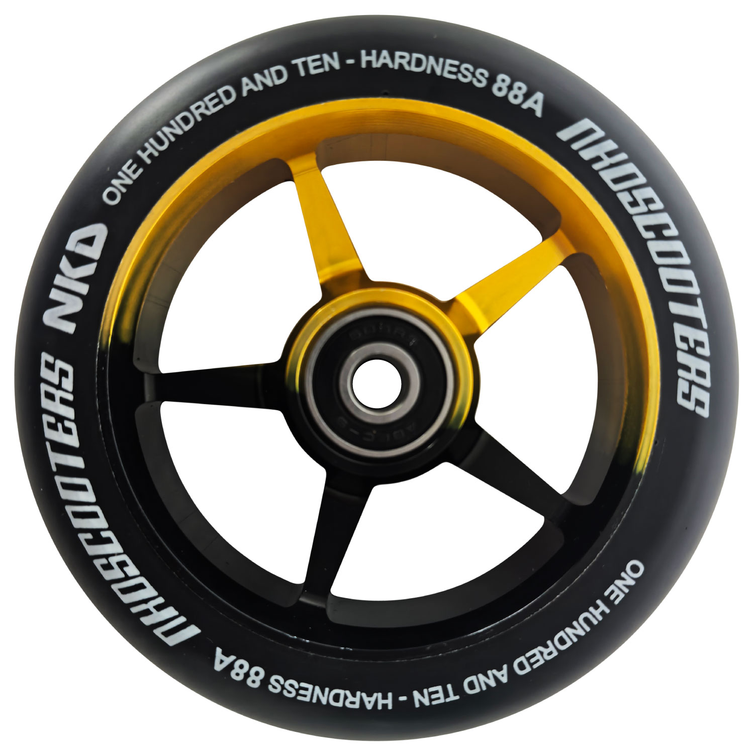NKD Code 7075 Rad | Schwarz/Gold | 110 mm | EuroSkateShop