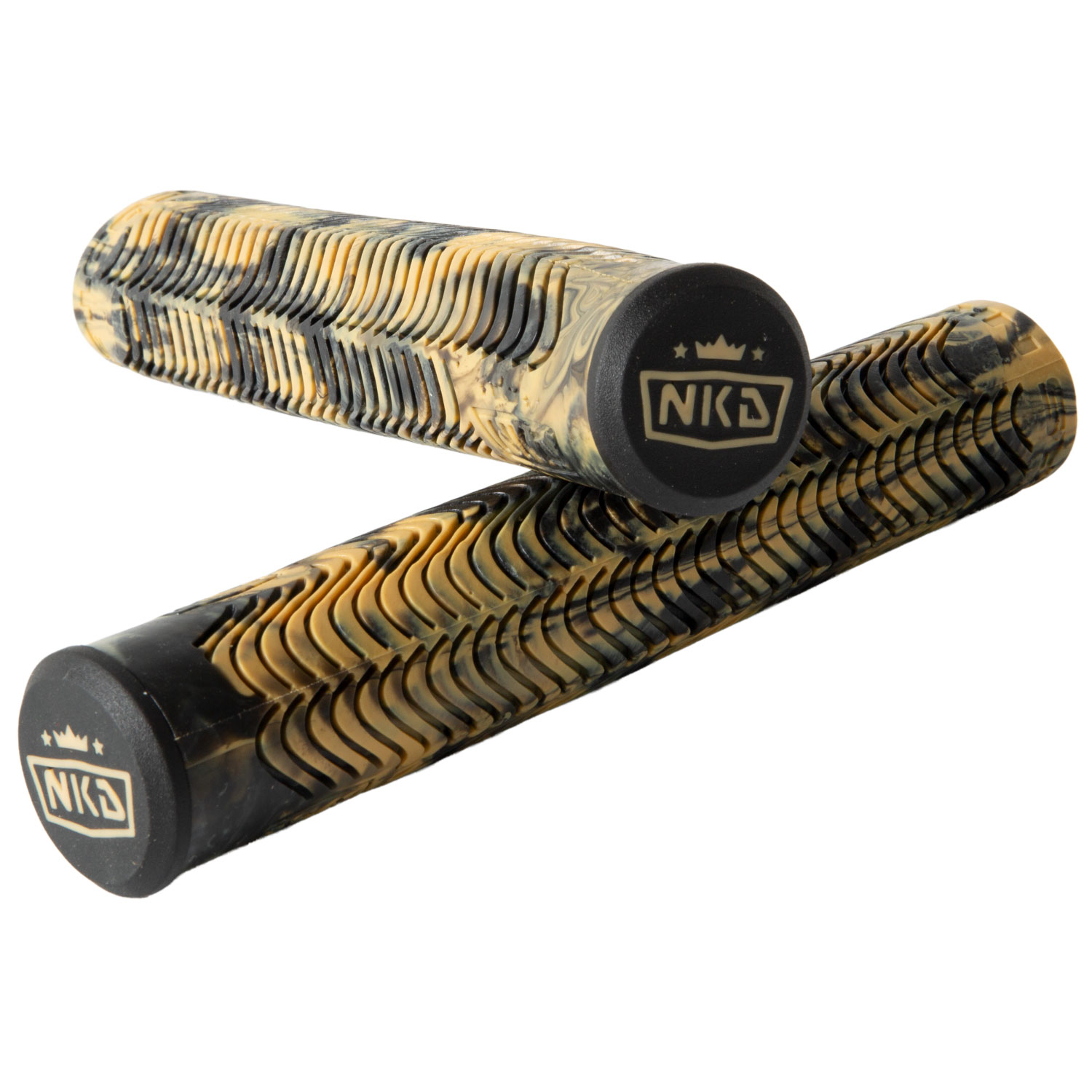 NKD Pro Stunt Scooter Griffe | Schwarz/Gold | 170 mm | EuroSkateShop