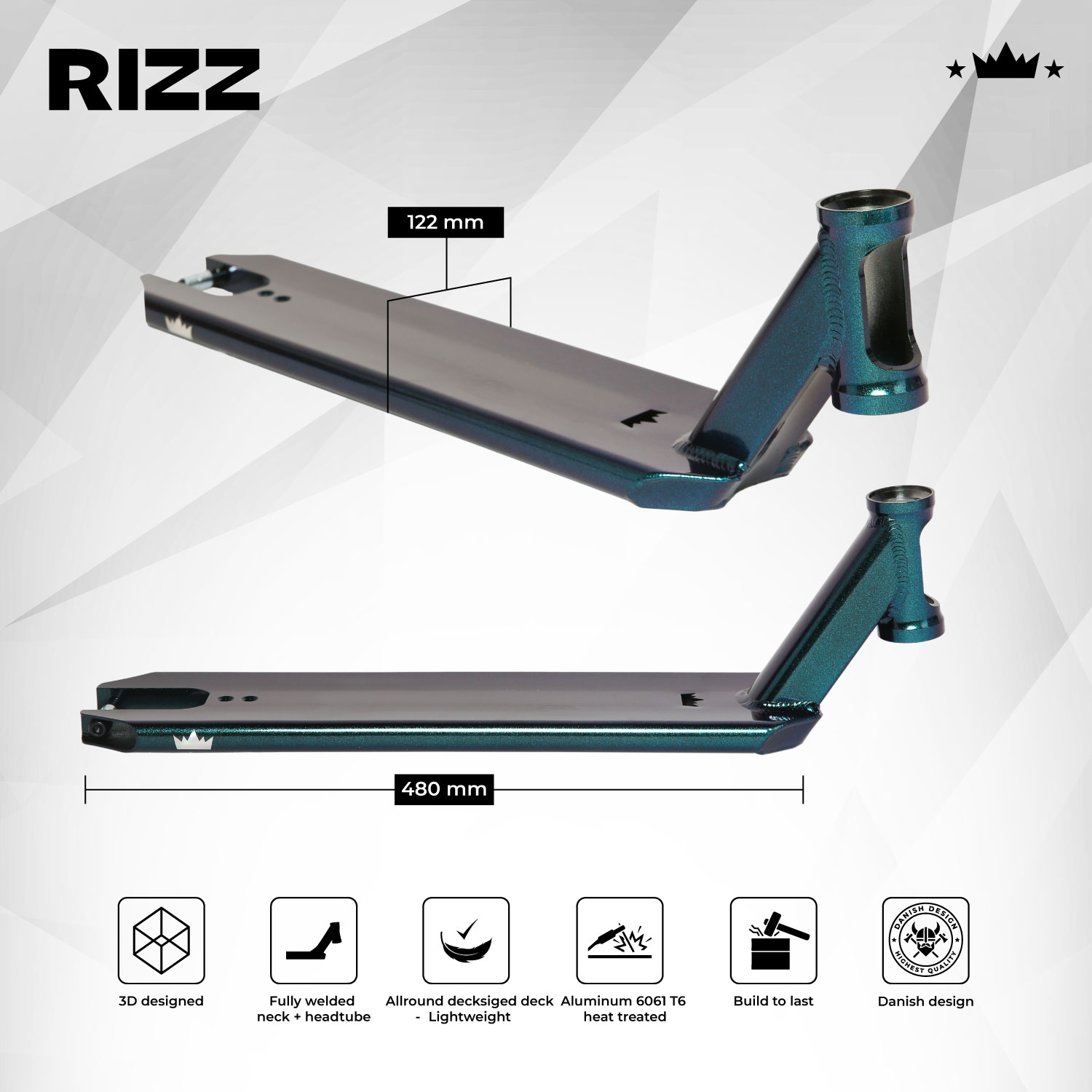 NKD Rizz Stunt Scooter Deck