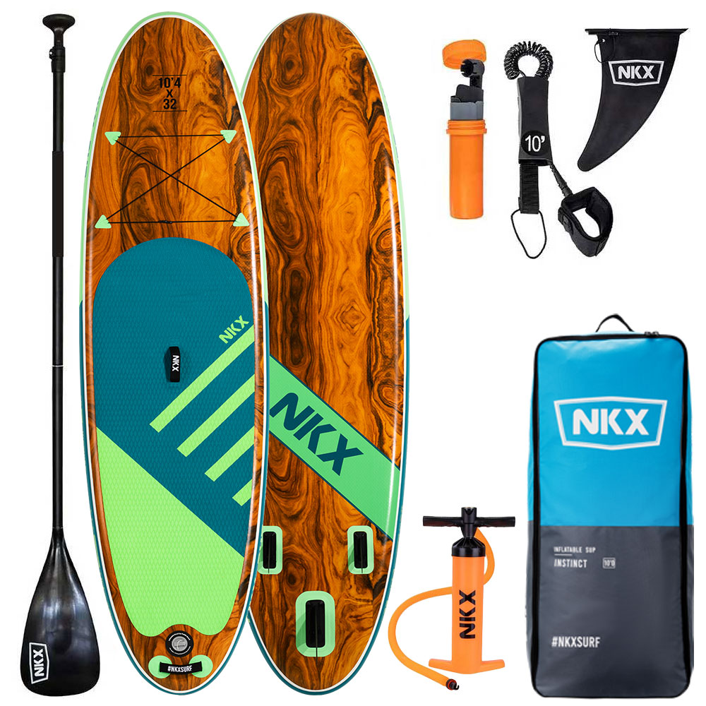 NKX Instinct Aufblasbar SUP | Blau/Grün | 10'4 | EuroSkateShop