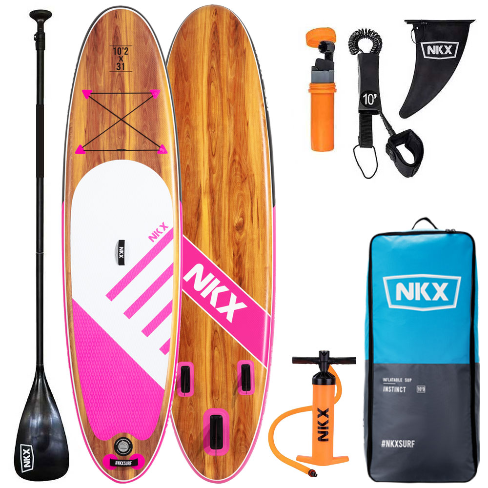 NKX Instinct Aufblasbar SUP | Rosa-Weiß | 10'2 | EuroSkateShop