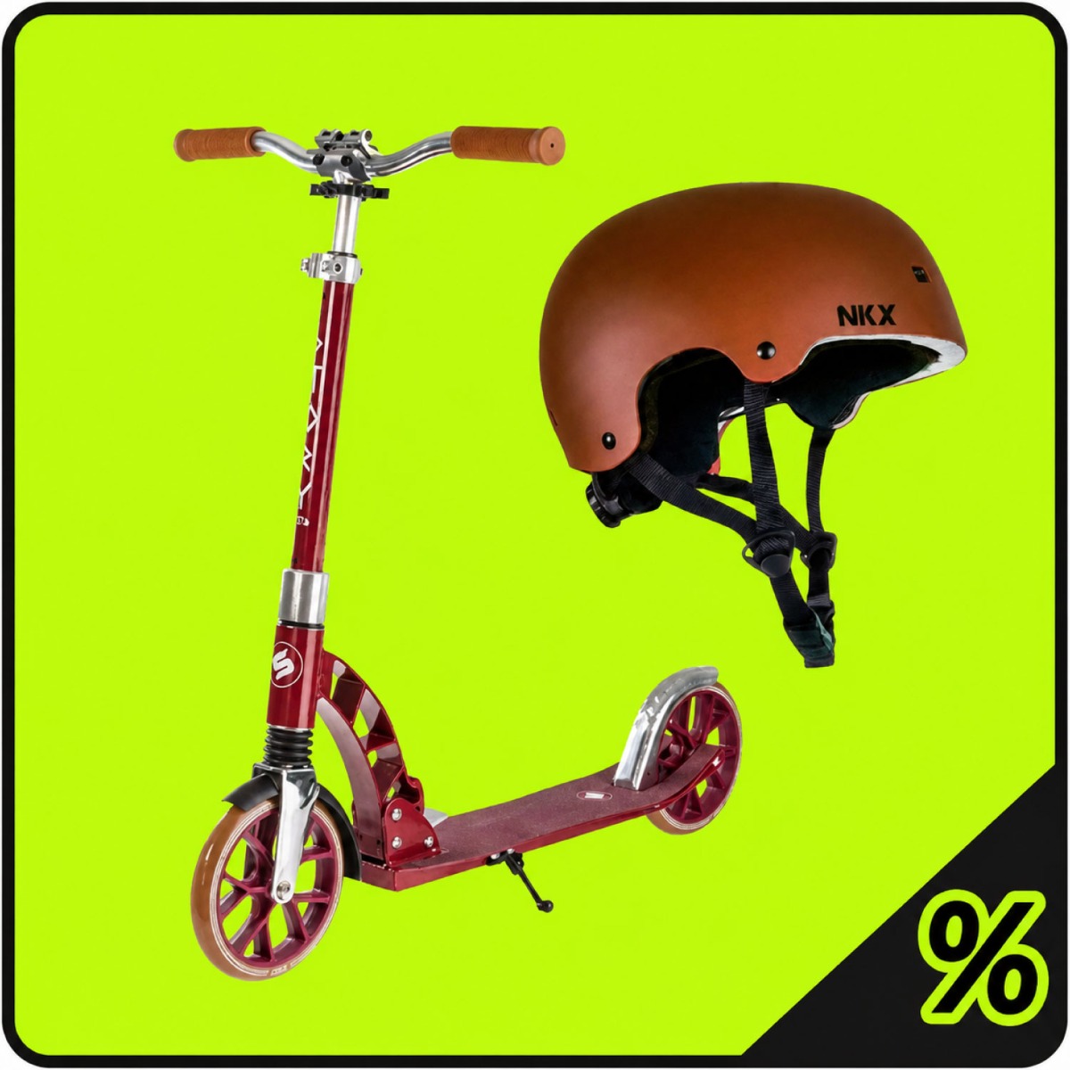 10% Extra Rabatt - Scooter & Helm Paket - Kinder 5 - 12 Jahre