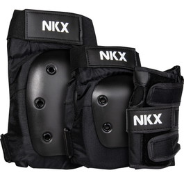 NKX 3er-Pack Pro Schutz-set - Knieschützer, Ellenbogenschützer und Handgelenkschützer