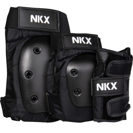 NKX 3er-Pack Pro Schutz-set - Knieschützer, Ellenbogenschützer und Handgelenkschützer