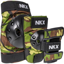 NKX 3er-Pack Pro Kinder Schutz-set - Knieschützer, Ellenbogenschützer und Handgelenkschützer