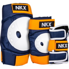 NKX 3er-Pack Pro Kinder Schutz-set - Knieschützer, Ellenbogenschützer und Handgelenkschützer