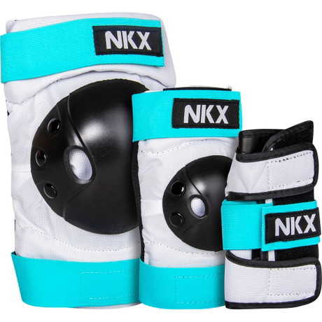 NKX 3er-Pack Pro Kinder Schutz-set - Knieschützer, Ellenbogenschützer und Handgelenkschützer