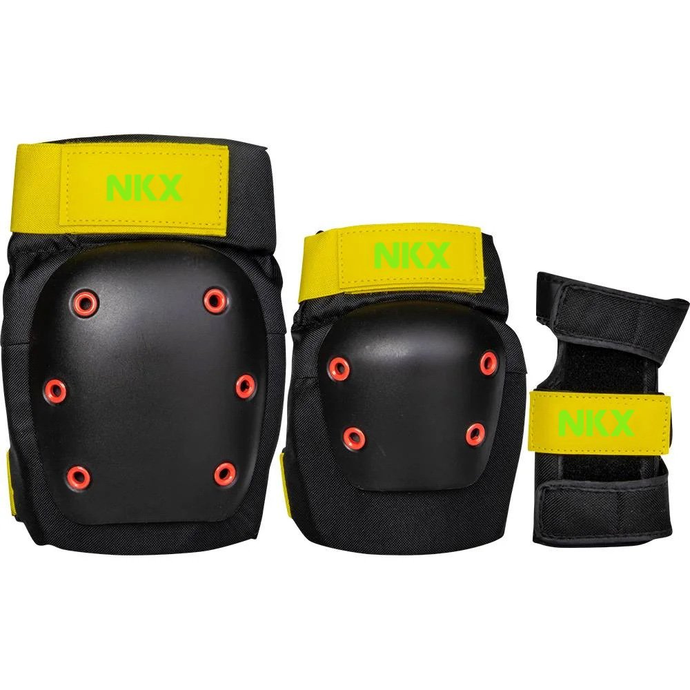 NKX 3er-Pack Pro Schutz-set - Knieschützer, Ellenbogenschützer und Handgelenkschützer