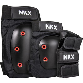 NKX 3er-Pack Pro Schutz-set - Knieschützer, Ellenbogenschützer und Handgelenkschützer