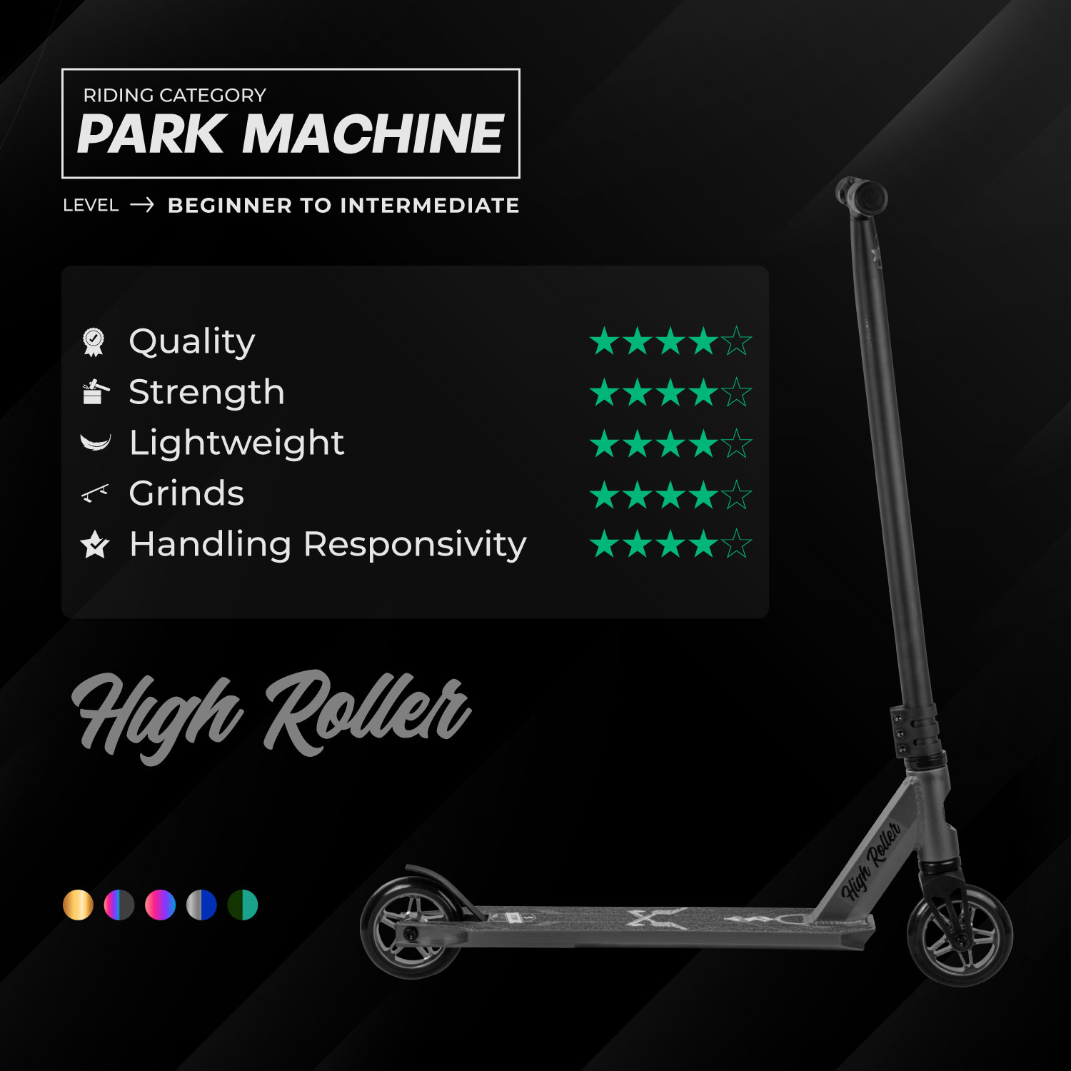 Story High Roller Street Stunt Scooter