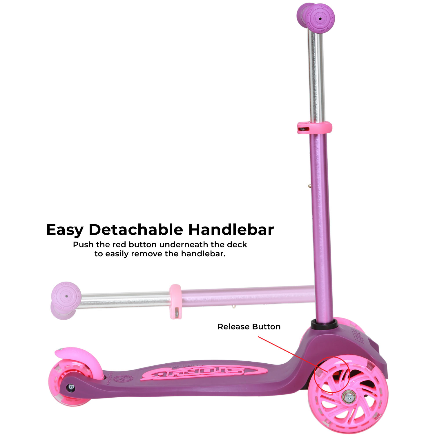 Story MoveLite 3-Rad LED-Kinderroller