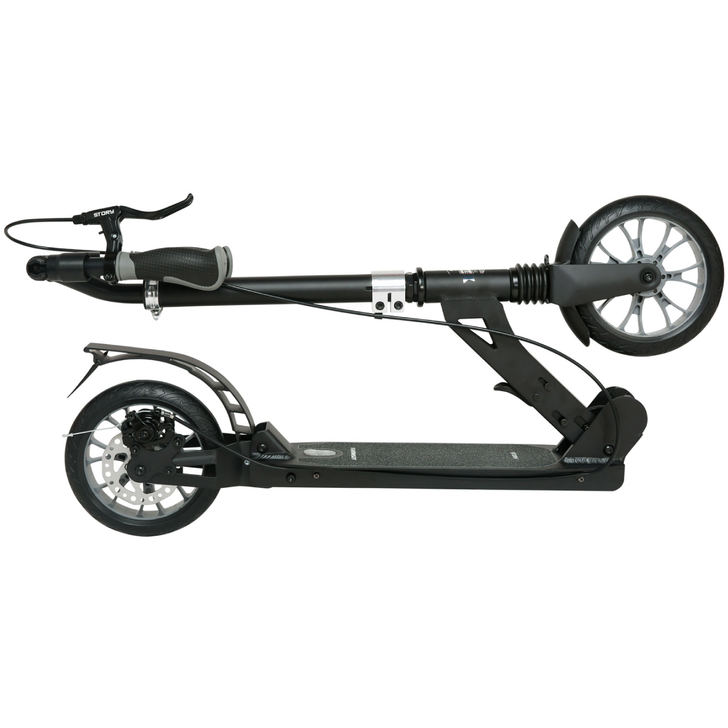 Story Transit X Cityroller mit doppelter Federung + Scheibenbremse