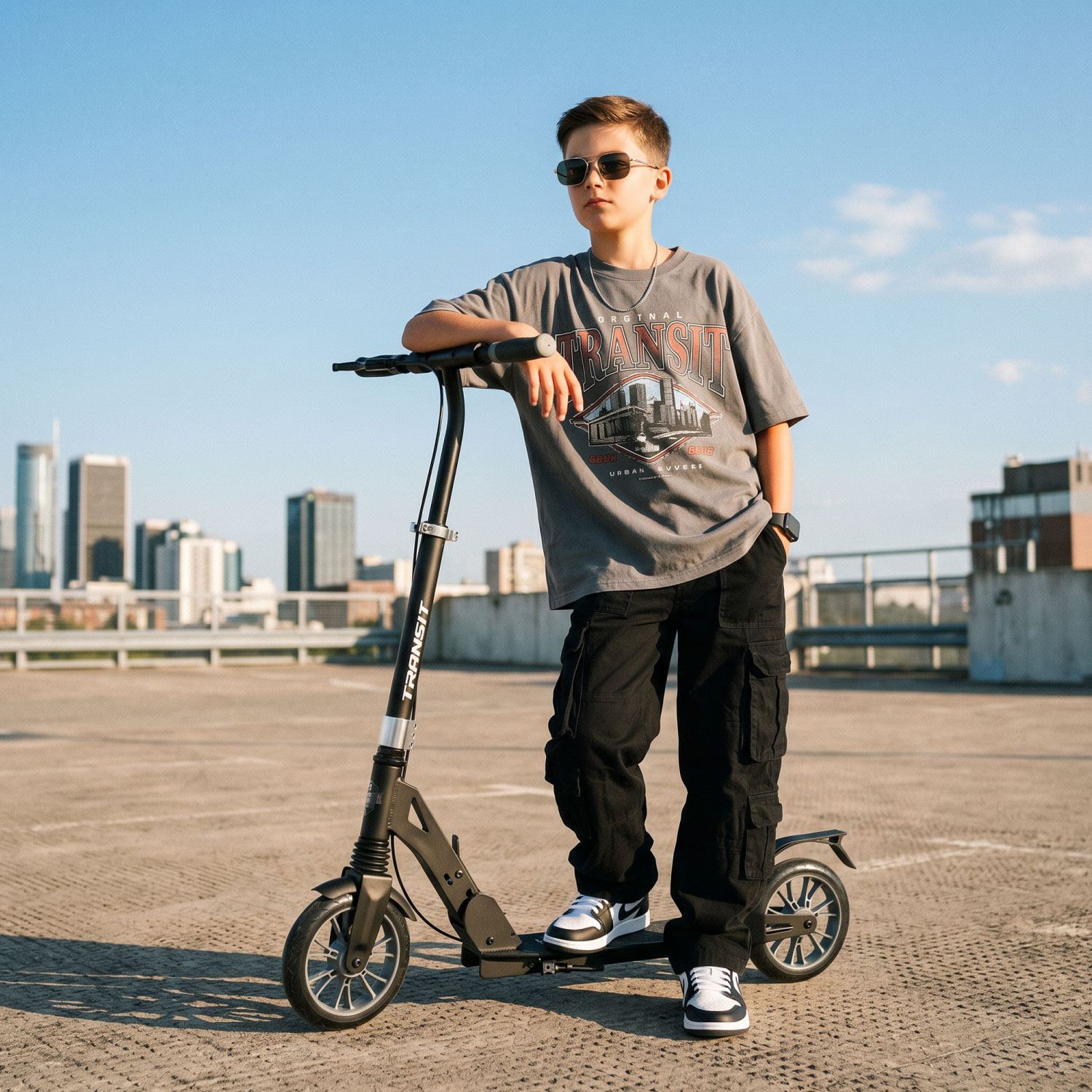 Story Transit X Cityroller mit doppelter Federung + Scheibenbremse