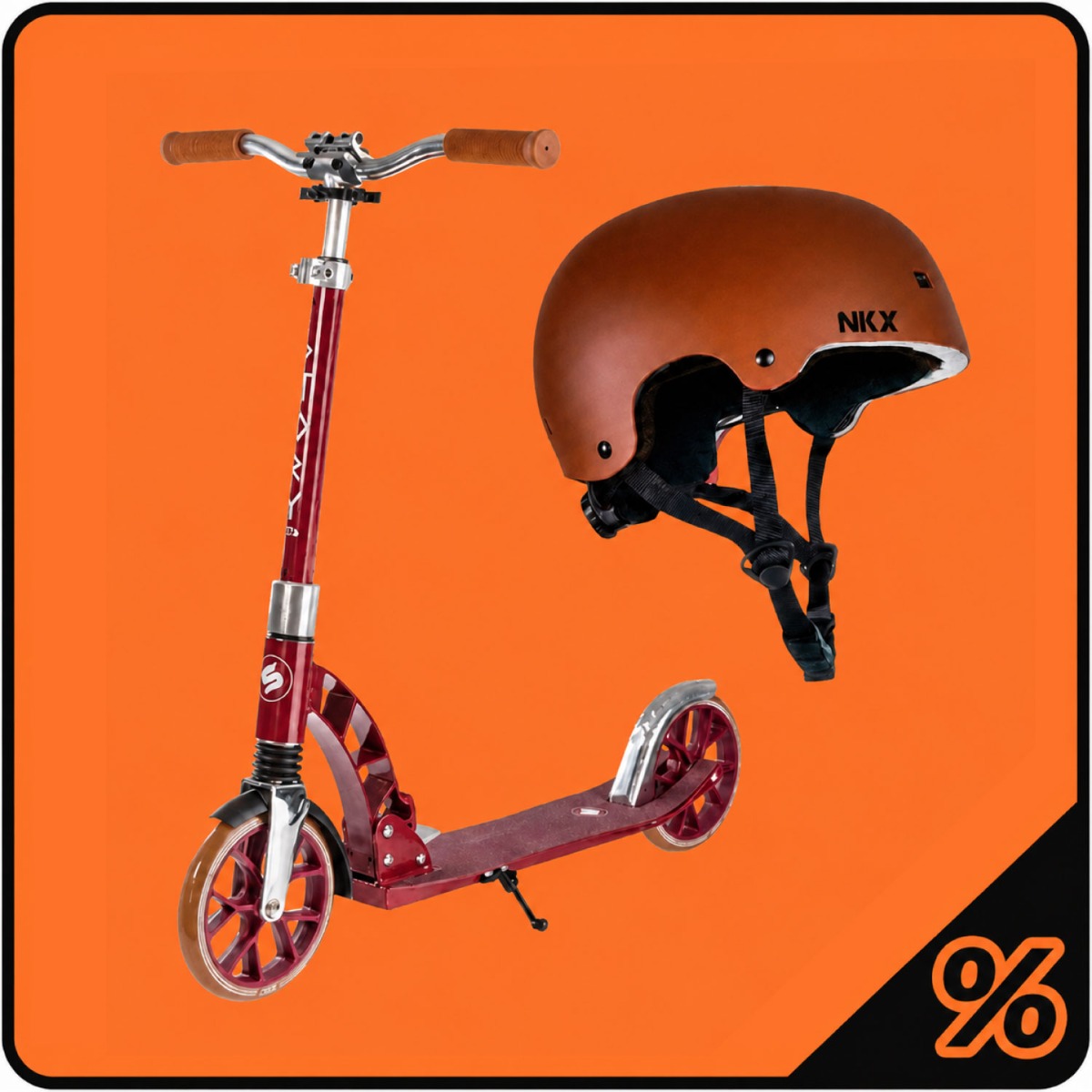10% Extra Rabatt - Scooter & Helm Paket - Kinder 5 - 12 Jahre