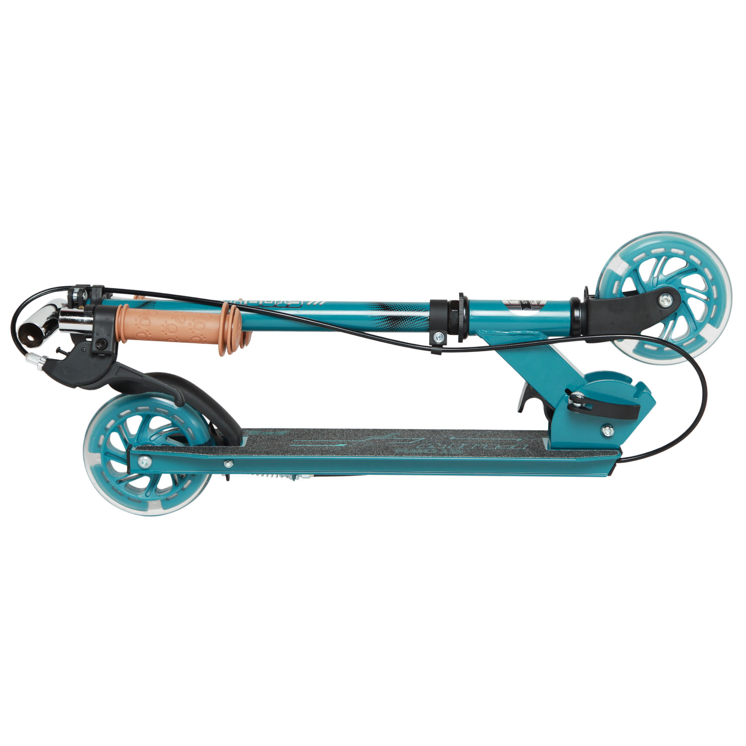 Story Play Kinderroller mit Handbremse und LED-Rädern