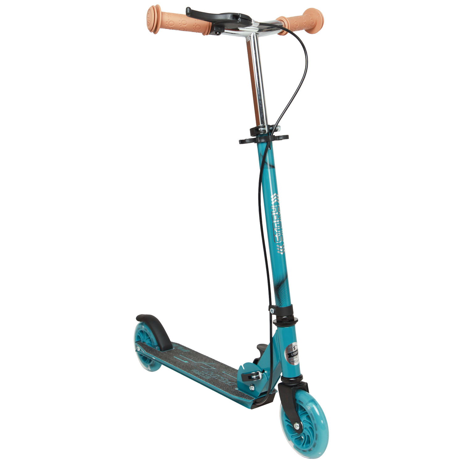 Story Play Kinderroller mit Handbremse und LED-Rädern