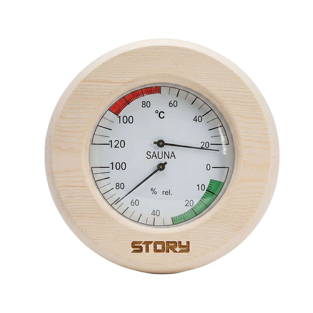 Story Sauna Thermometer und Hygrometer - Beige - One Size